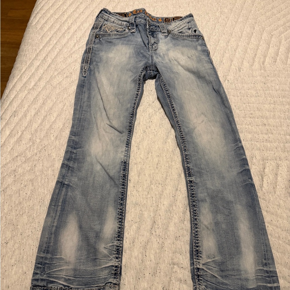 Rock Revival Light Blue Bootcut Jeans